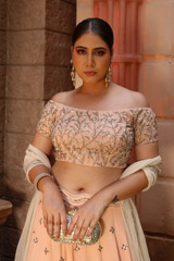 Peach Wave Butis LehengaIMG_0127