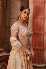 Peach Wave Butis LehengaIMG_0135