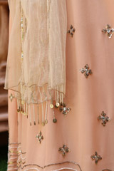 Peach Wave Butis LehengaIMG_0139