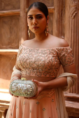 Peach Wave Butis LehengaIMG_0141