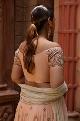 Peach Wave Butis LehengaIMG_0149