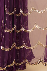 Purple Gown With BeltDSC00294
