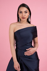 Navy Blue One Shoulder GownDSC02883
