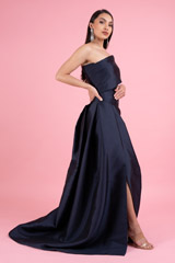 Navy Blue One Shoulder GownDSC02888