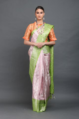 Light Pink And Green Silk SareeIMG_6388
