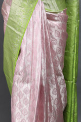 Light Pink And Green Silk SareeIMG_6389