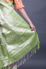 Light Pink And Green Silk SareeIMG_6403