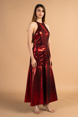 Red Satin GownDSC00040