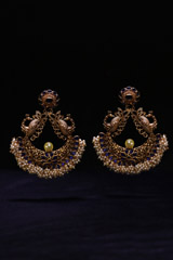 Antique Peacock Earrings