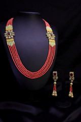 Peach Beads & Kundan SetIMG_9464