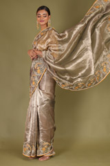 Doily Tissue Saree With BlouseDSC07337