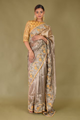 Doily Tissue Saree With BlouseDSC07339