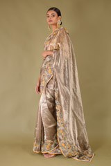 Doily Tissue Saree With BlouseDSC07340