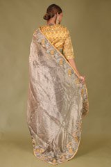 Doily Tissue Saree With BlouseDSC07344
