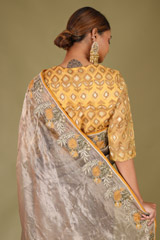 Doily Tissue Saree With BlouseDSC07345