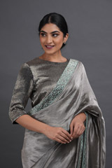 Katdana Embroidered Jacket Blouse And SareeADL01200