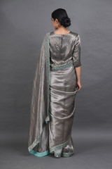 Katdana Embroidered Jacket Blouse And SareeADL01218