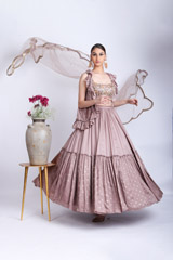 Rosy Brown Lehenga Set