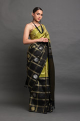 Black And Green Silk SareeIMG_6468