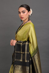 Black And Green Silk SareeIMG_6470