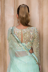 3 Tier Mint Gather Lehenga_DSC6799-Edit