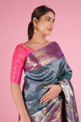 Sea Green Silk SareeDSC05888