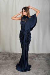 Ruffled Saree Gown