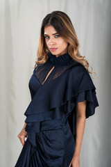 Ruffled Saree Gown_DSC2928-Edit