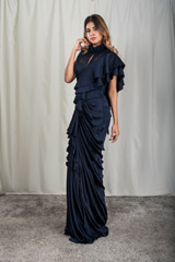 Ruffled Saree Gown_DSC2929-Edit