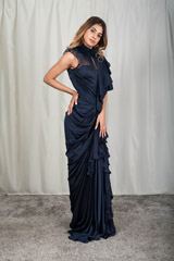 Ruffled Saree Gown_DSC2930-Edit