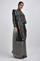 Half And Half Organza And Tissue Saree Blouse Set_DSC2997