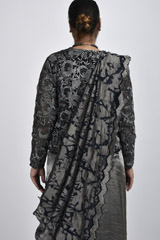 Half And Half Organza And Tissue Saree Blouse Set_DSC3018