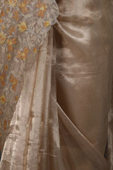 Inlay Flower Tissue SareeIMG_5776