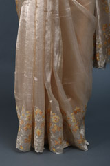 Inlay Flower Tissue SareeIMG_5779