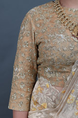 Inlay Flower Tissue SareeIMG_5782