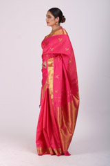 Fuschia Pink Zari SareeIMG_9546