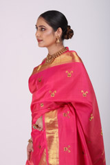 Fuschia Pink Zari SareeIMG_9547