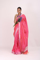 Mulberry Zari Border Saree