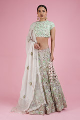Multicolor Zari Lehenga