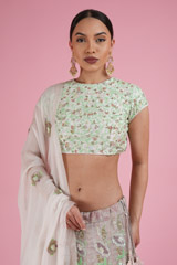 Multicolor Zari LehengaDSC02389