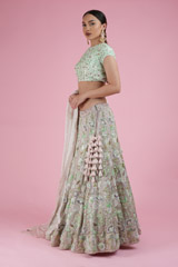 Multicolor Zari LehengaDSC02390