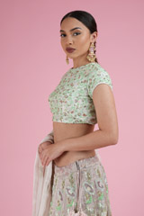 Multicolor Zari LehengaDSC02391