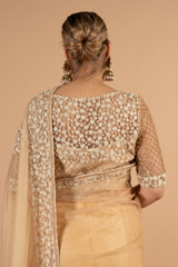 Biege Saree and Blouse SetDSC00919