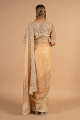 Biege Saree and Blouse SetDSC00920
