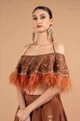 Offshoulder Crop Top And SkirtDSC01785