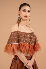 Offshoulder Crop Top And SkirtDSC01790