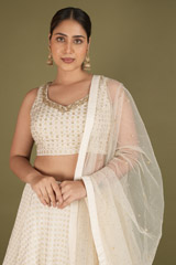 Gold Foil Printed LehengaDSC02323