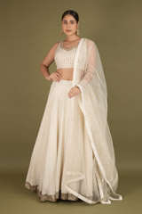 Gold Foil Printed LehengaDSC02324