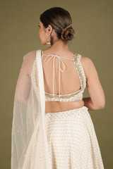 Gold Foil Printed LehengaDSC02335