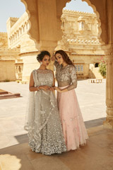 Blush Net Lehenga3